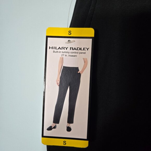 Hilary Radley Womens Black Pants Built in Tummy Control Panel NWT Size S - Picture 2 of 5